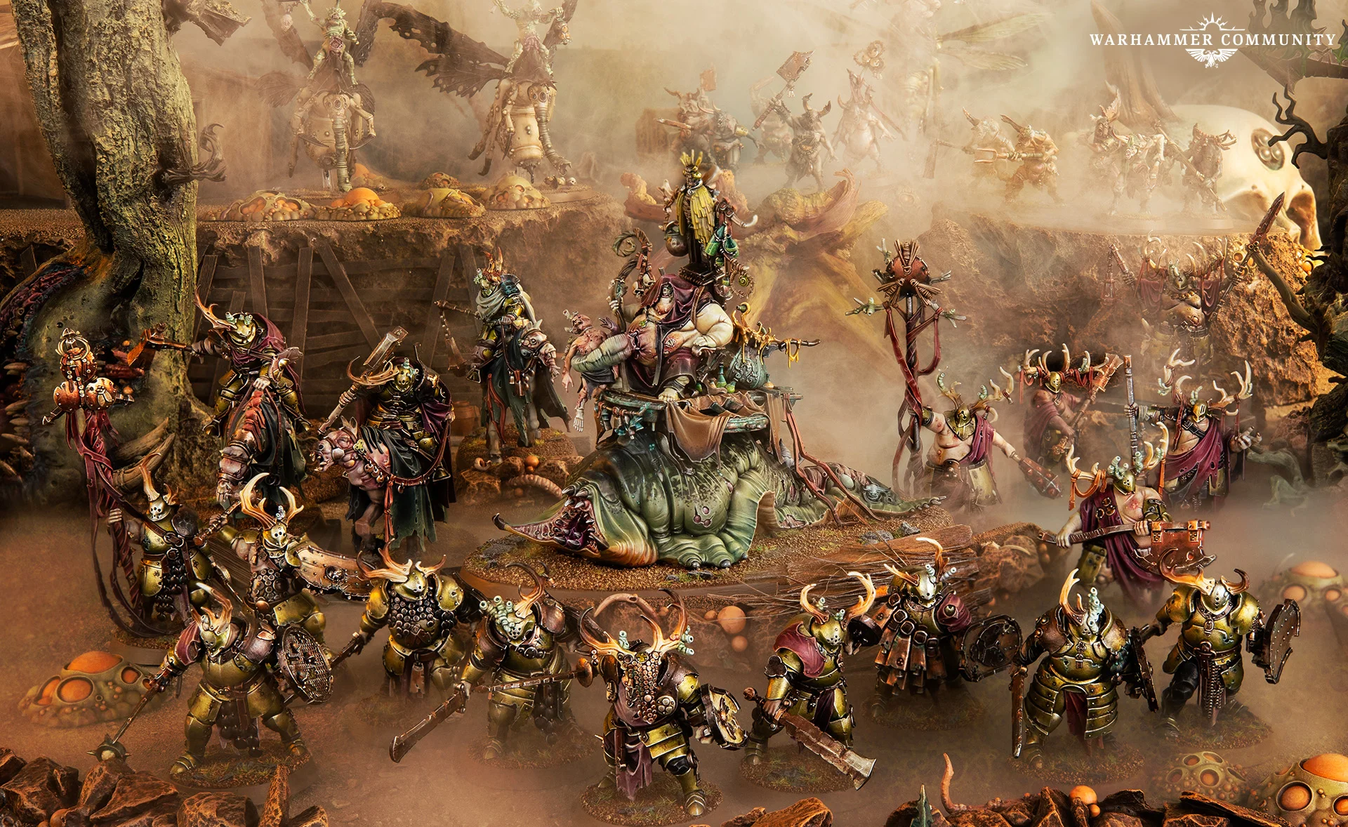 Festus el Sanguijuela y sus lacayos Portadores de Podredumbre